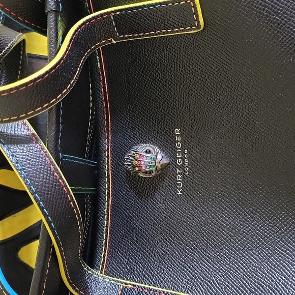 Kurt Geiger Richmond Rainbow Trim Shopper, Large Tote Bag - Picture 6 of 12